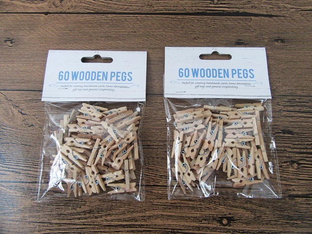 4x60Pcs Wooden Photo Paper Clip Scrapbooking Craft Pegs 4x60Pcs Wooden Photo Paper Clip Scrapbooking Craft Pegs